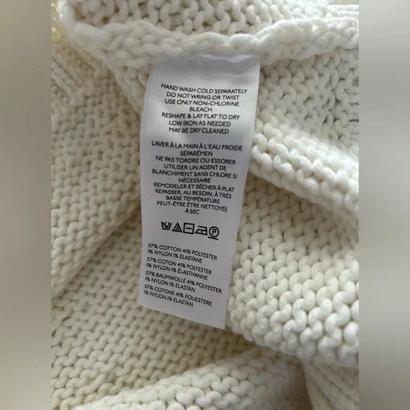 NWT Maeve by Anthropologie Blue & Cream Sweater - Picture 7 of 10